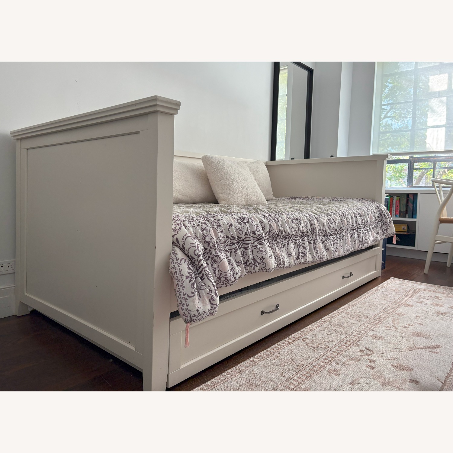 Pottery Barn Teen Hampton White Wood Daybed - image-1