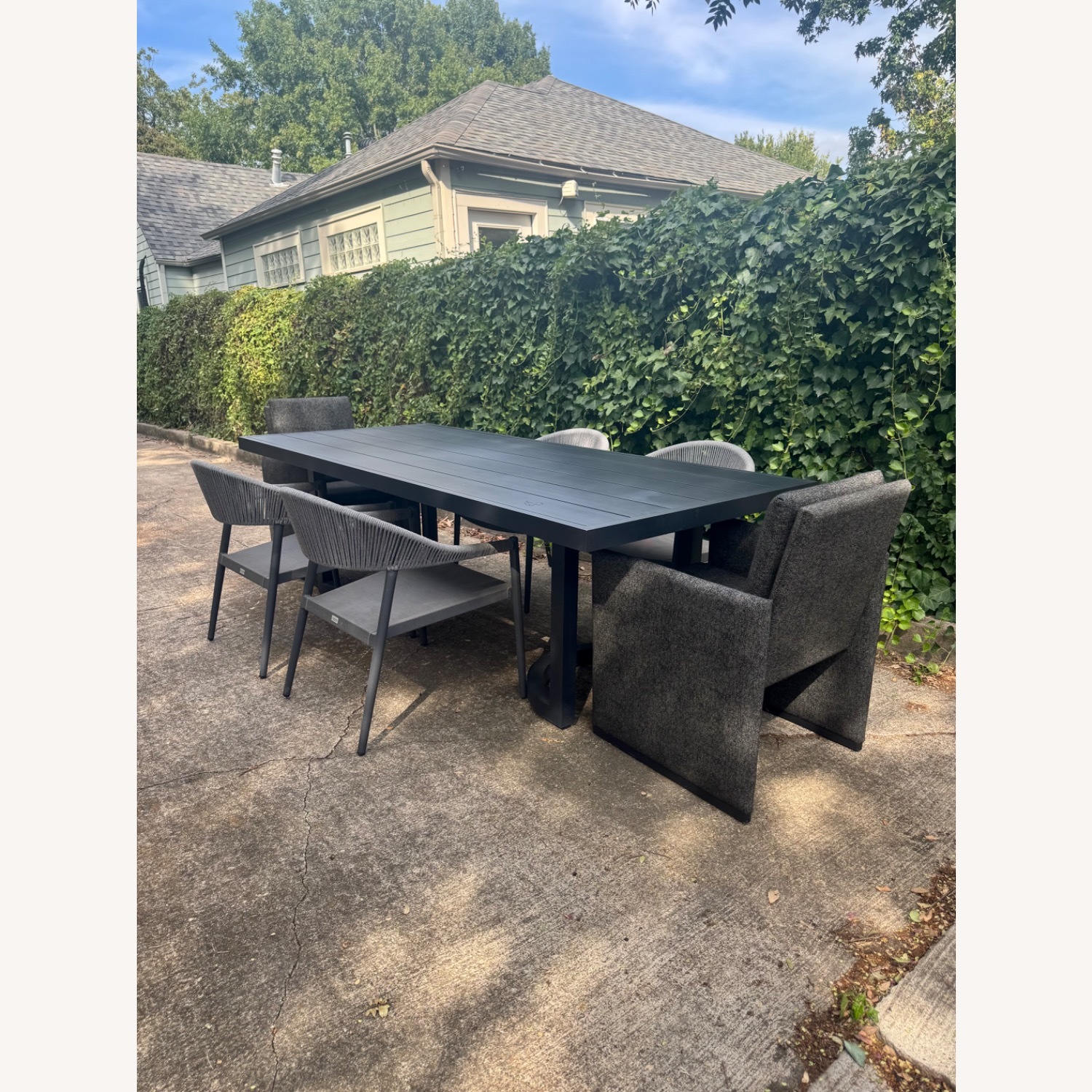 RH Portofino 96” Outdoor Dining Table With Chairs - image-2