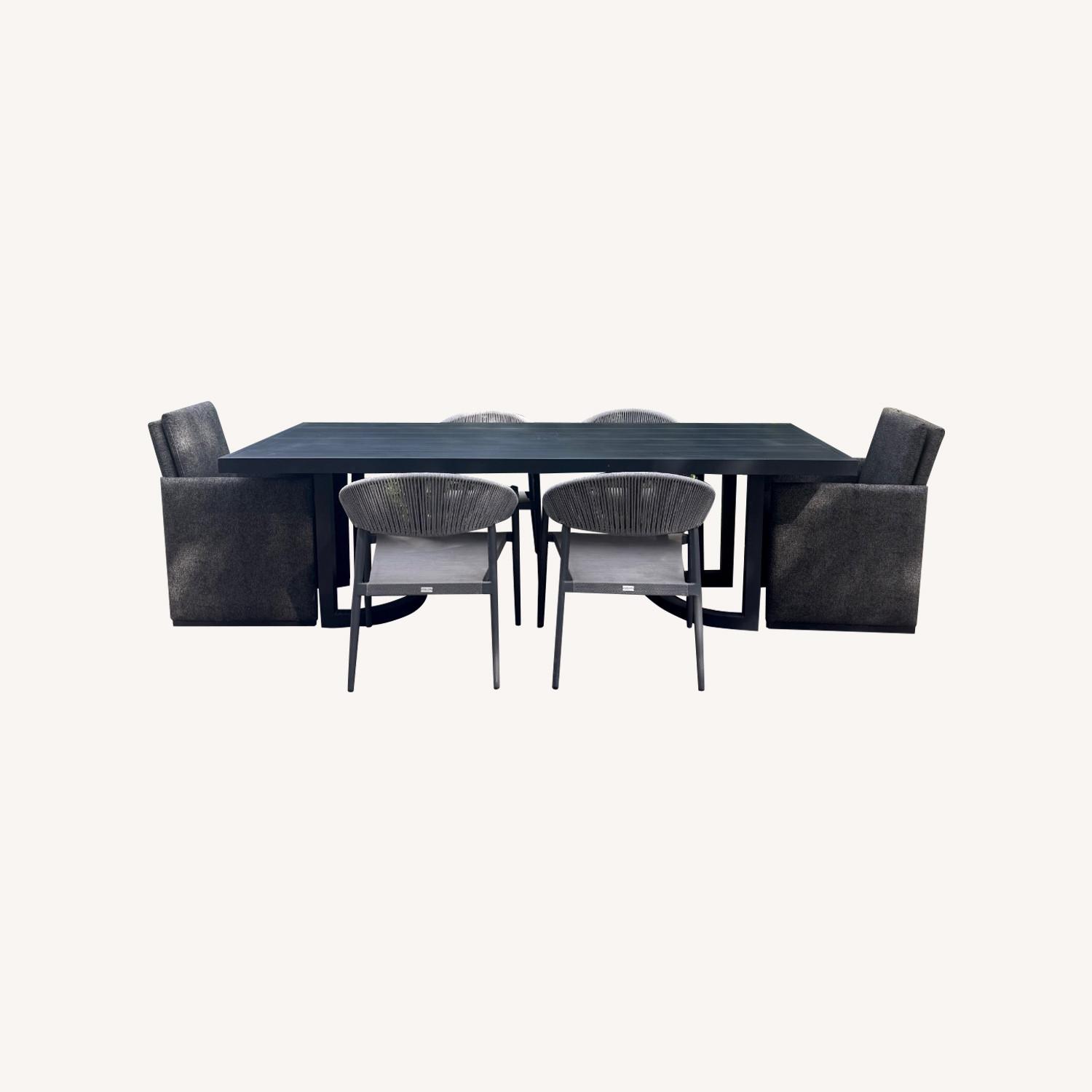 RH Portofino 96” Outdoor Dining Table With Chairs - image-0