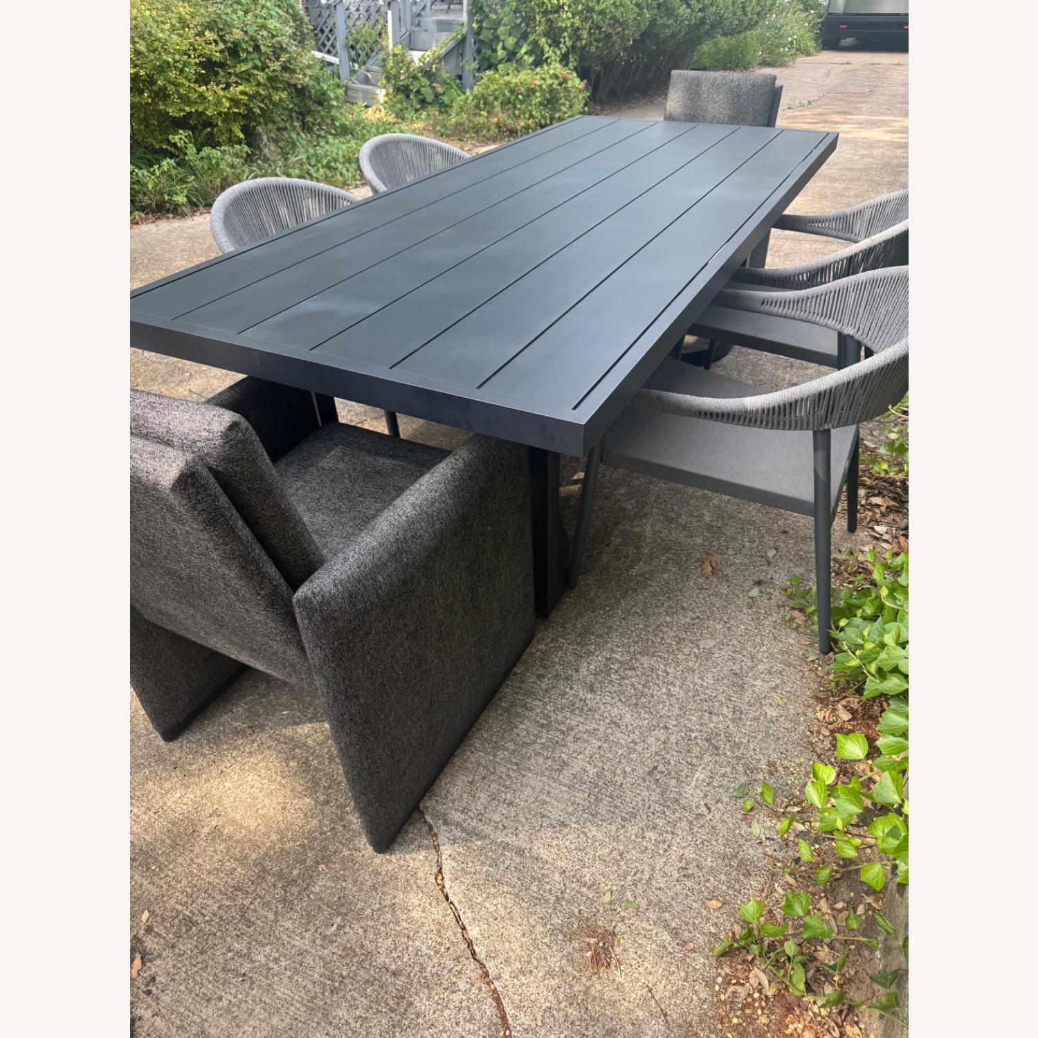 RH Portofino 96” Outdoor Dining Table With Chairs - image-4