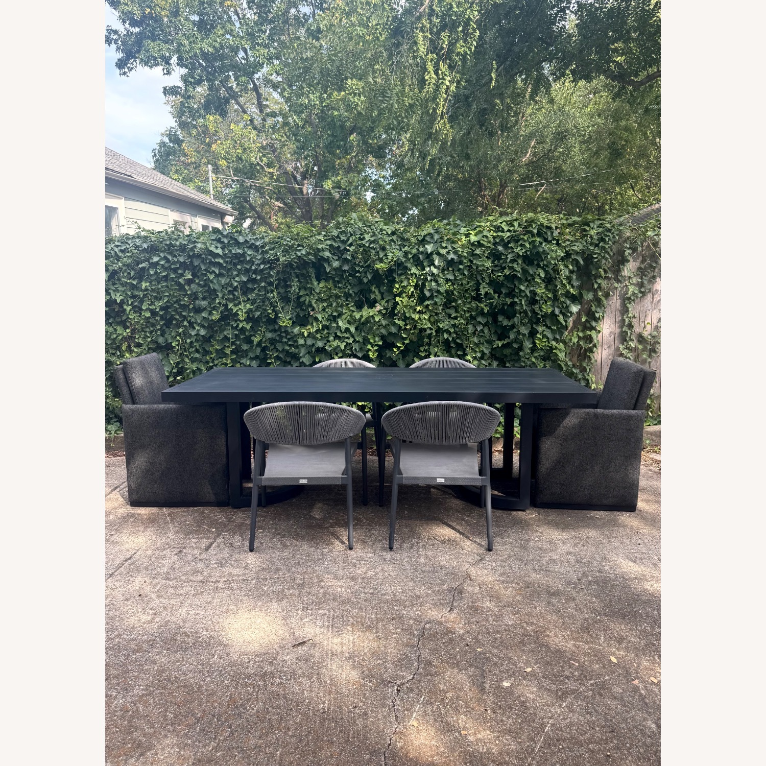 RH Portofino 96” Outdoor Dining Table With Chairs - image-1