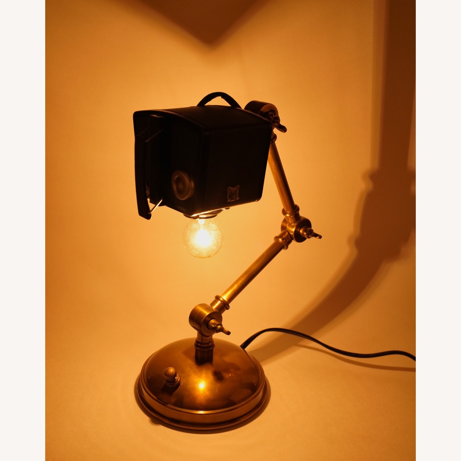 Vintage Retro Steampunk Art Light Table Lamp - image-15