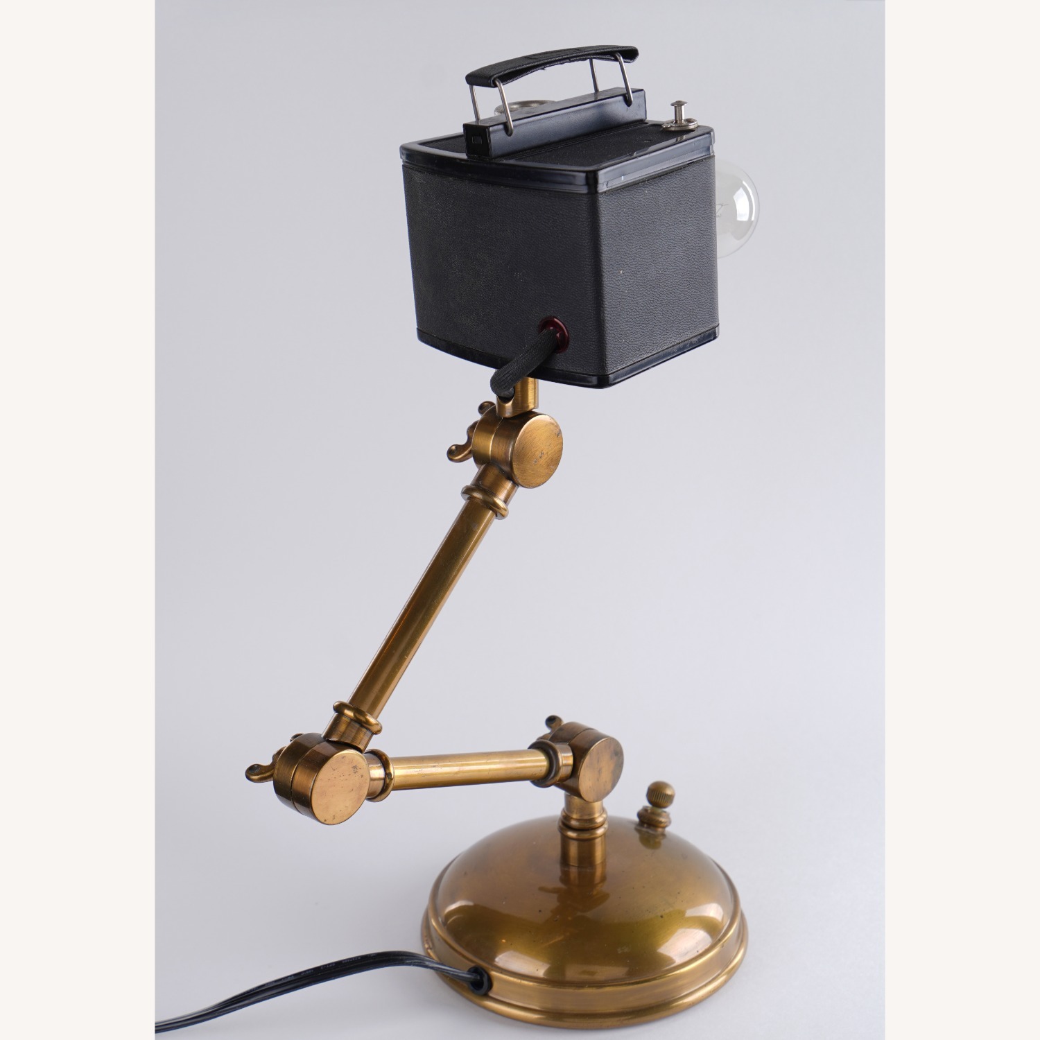 Vintage Retro Steampunk Art Light Table Lamp - image-4