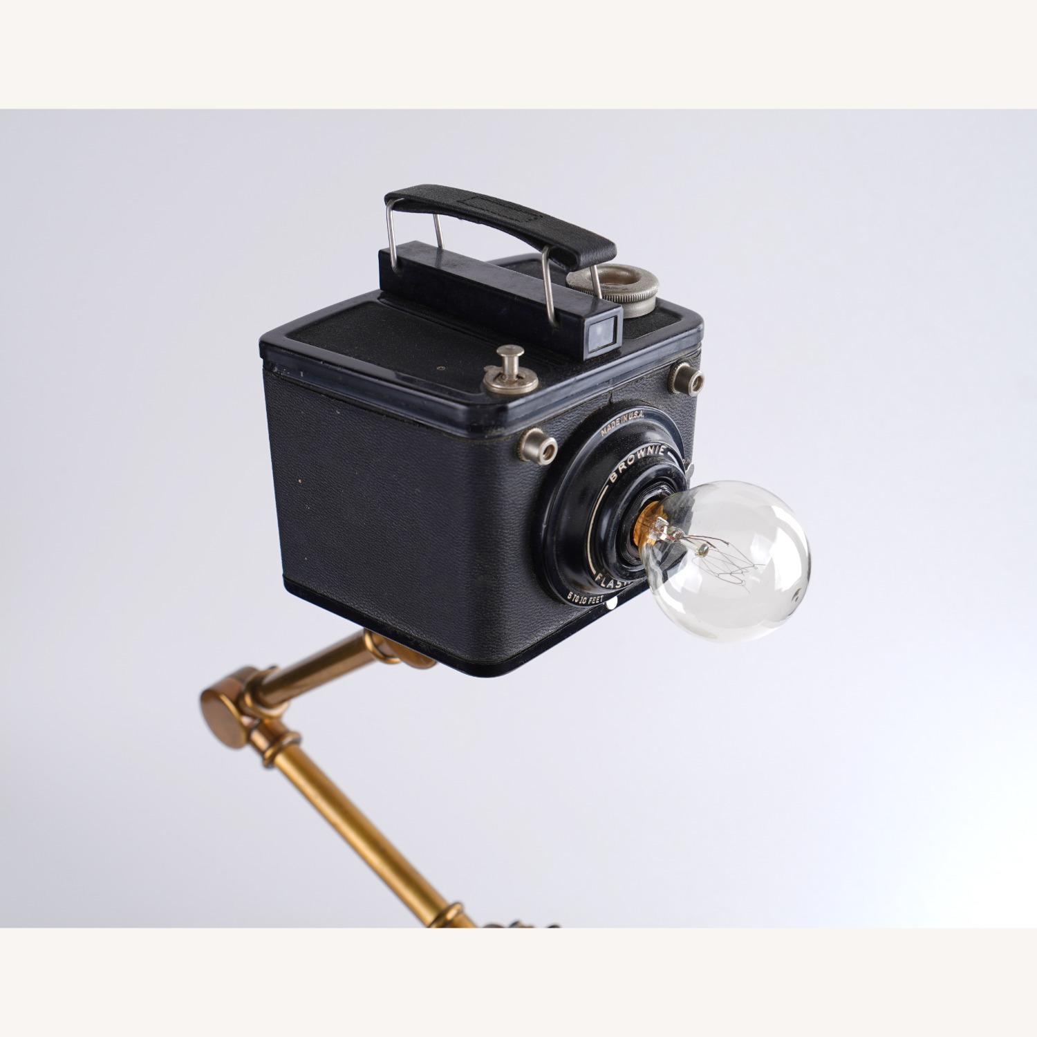 Vintage Retro Steampunk Art Light Table Lamp - image-3