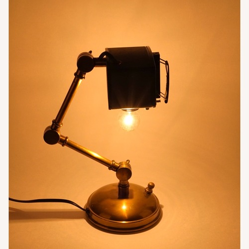 Used Vintage Retro Steampunk Art Light Table Lamp for sale on AptDeco