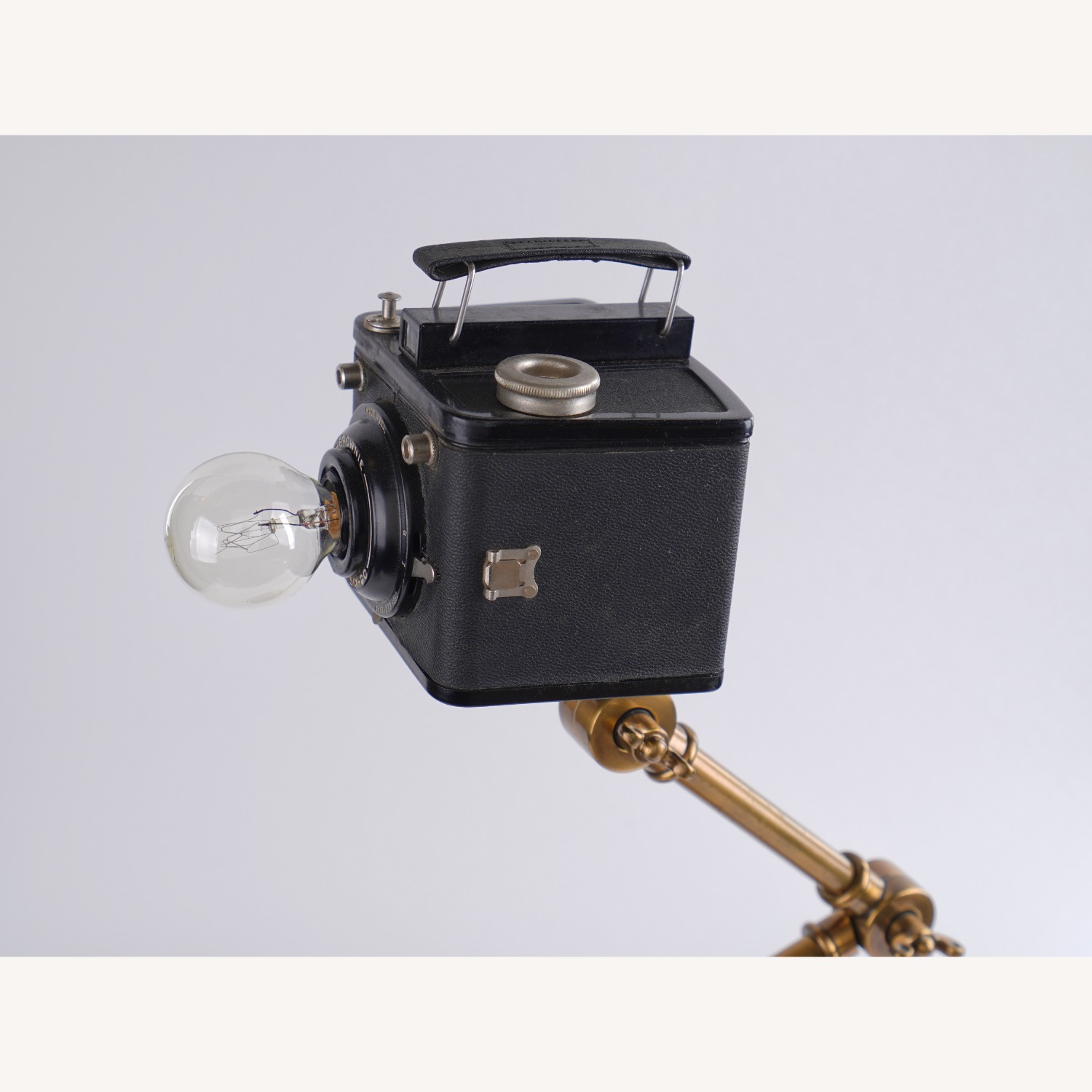 Vintage Retro Steampunk Art Light Table Lamp - image-8