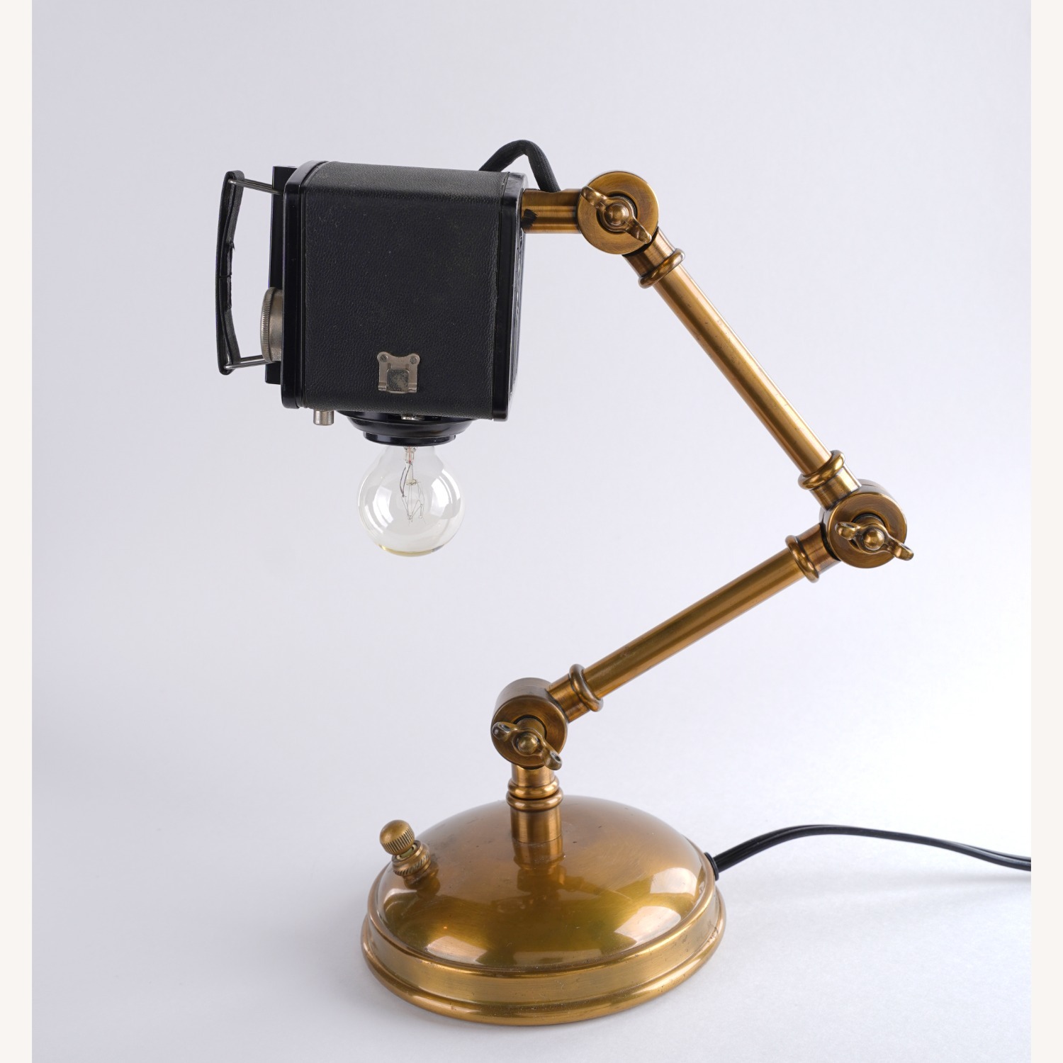 Vintage Retro Steampunk Art Light Table Lamp - image-12