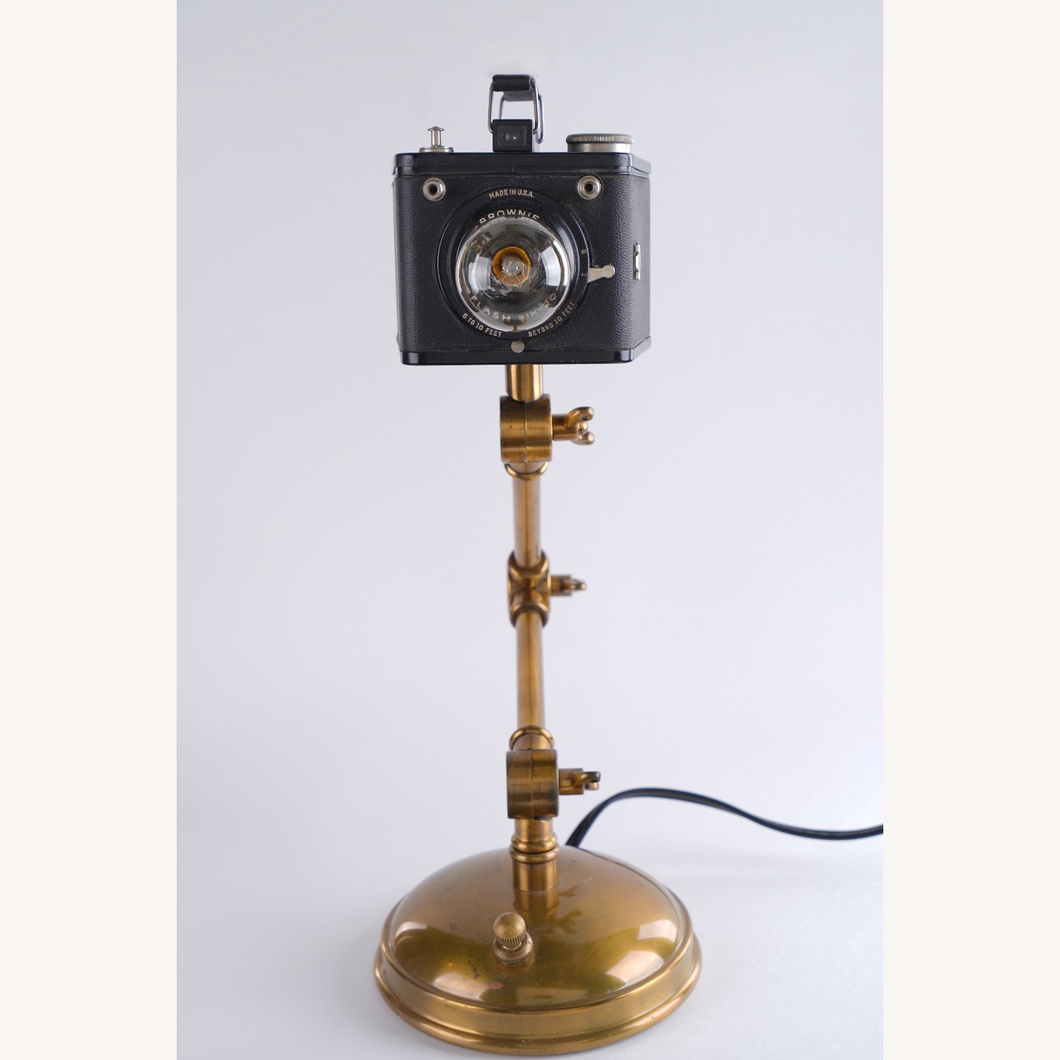 Vintage Retro Steampunk Art Light Table Lamp - image-9
