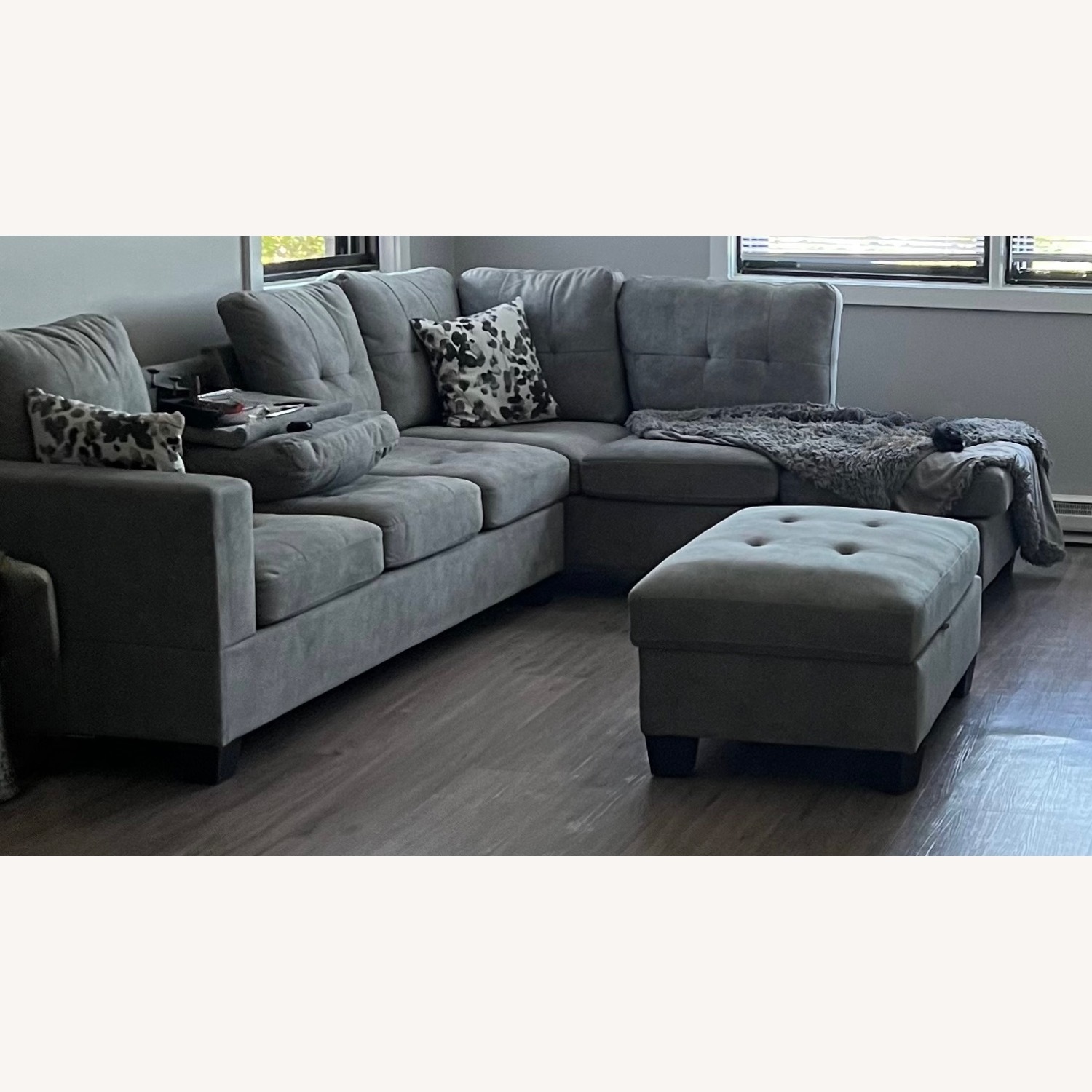 Ashley Furniture Light Gray 2 Piece Sectional - image-1