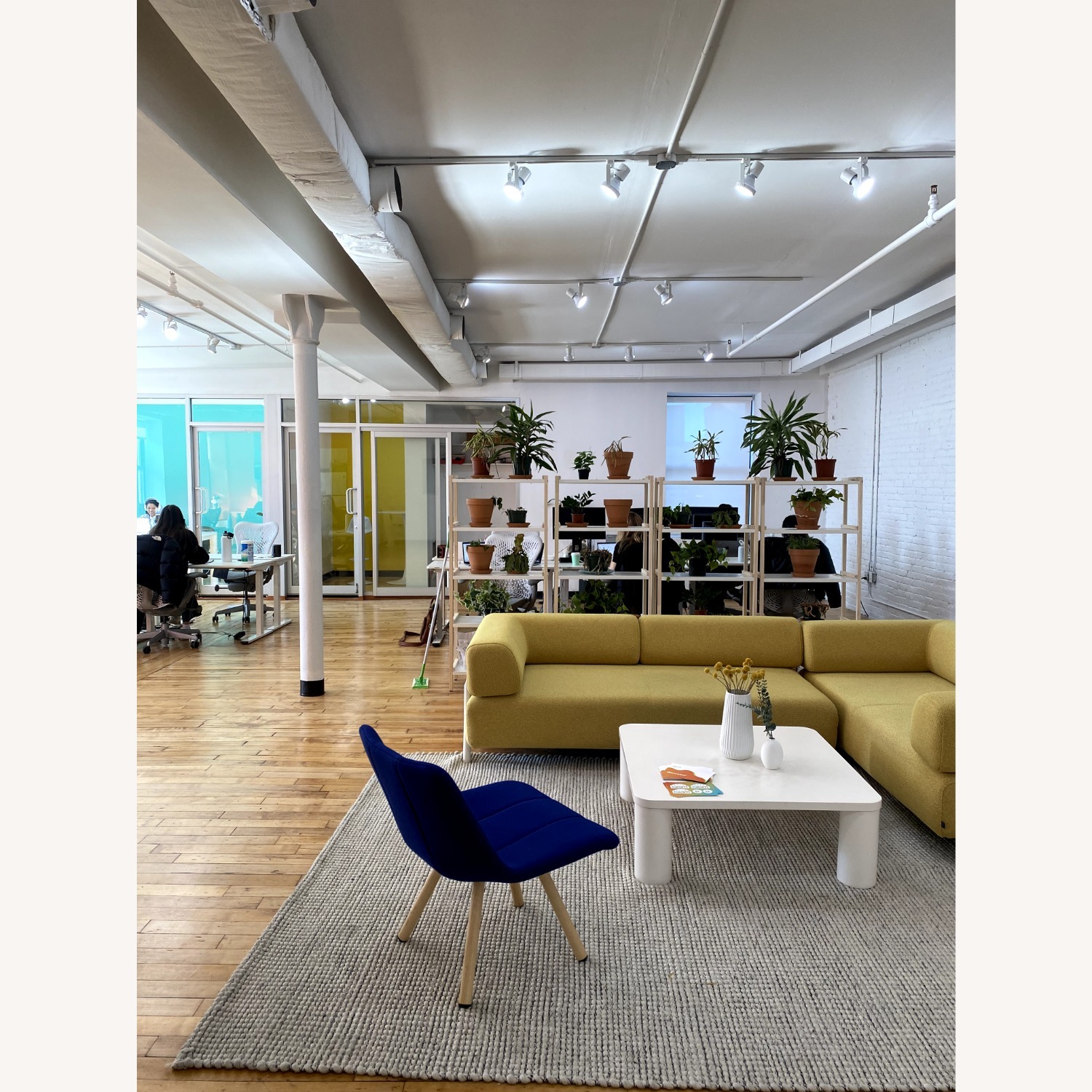 West Elm Hazel White Coffee Table - image-1