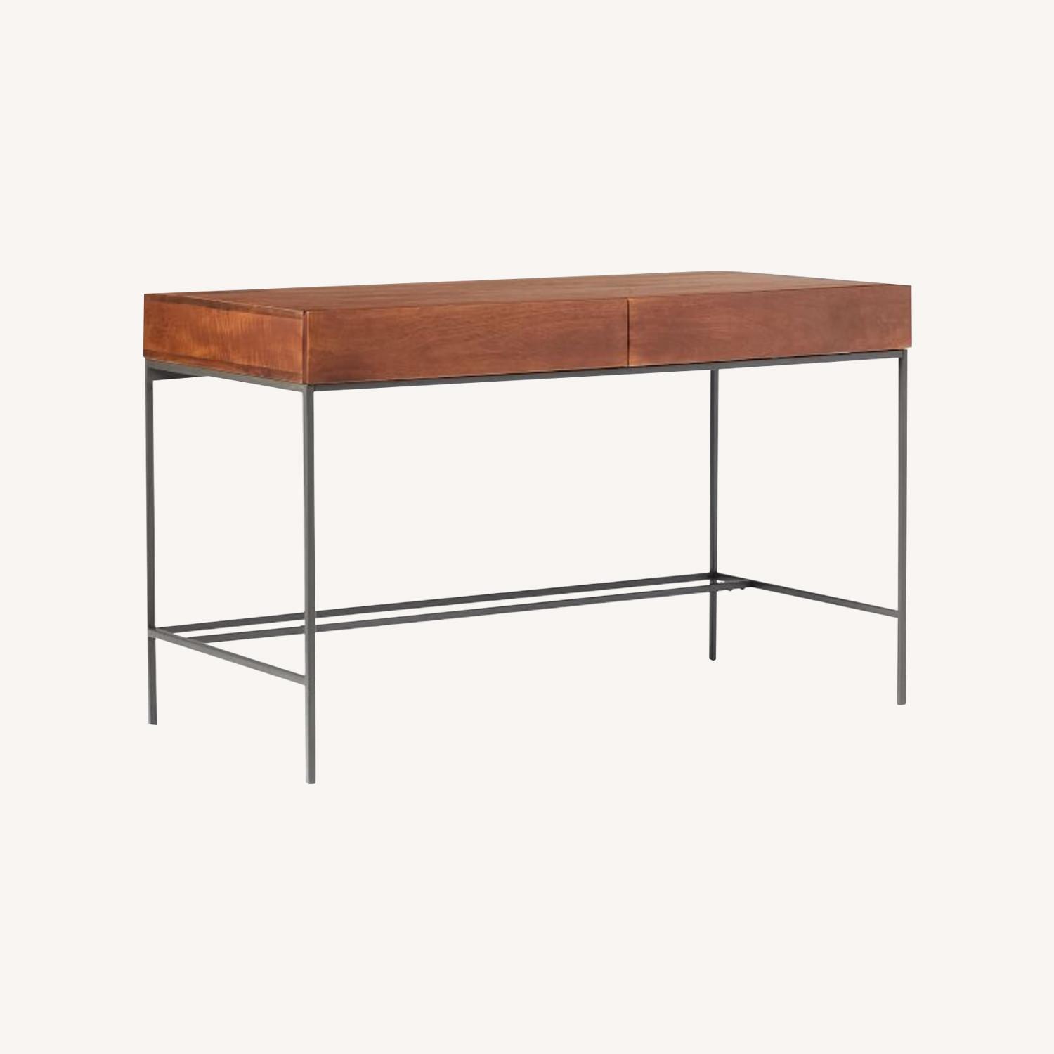 West Elm Zane Large Desk - Walnut - image-0