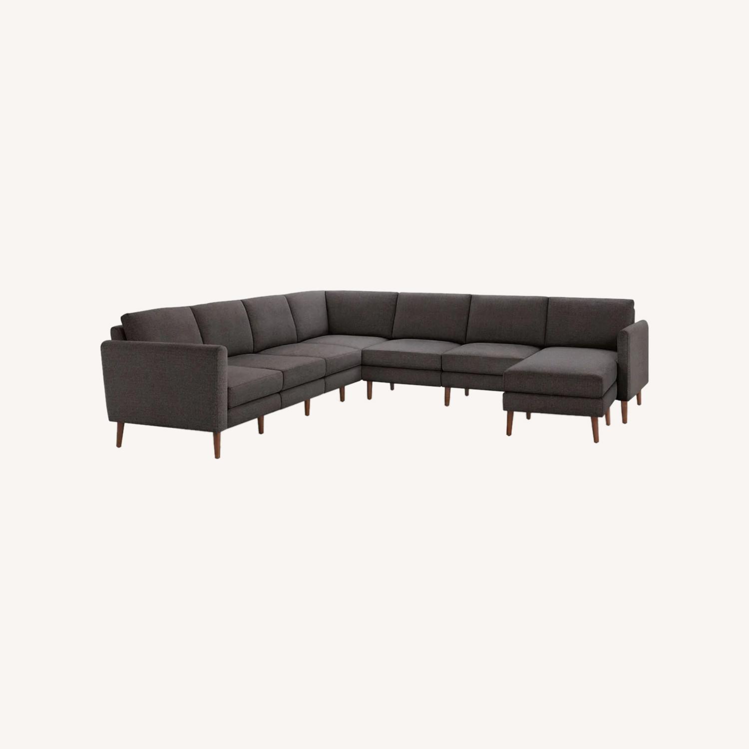 Burrow Nomad 9 Pieces Gray Fabric Configurable Sectional Sofa - image-0