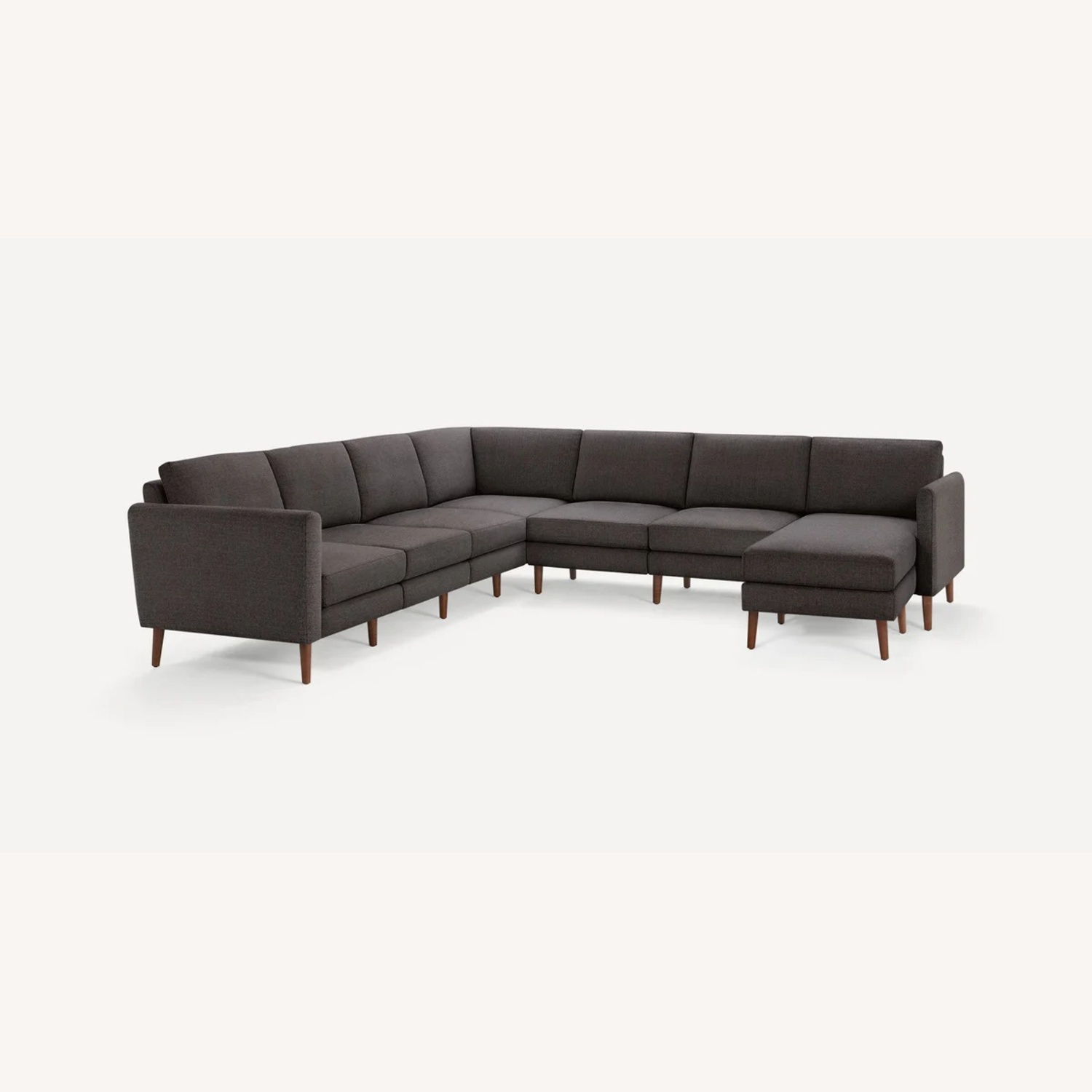 Burrow Nomad 9 Pieces Gray Fabric Configurable Sectional Sofa - image-9