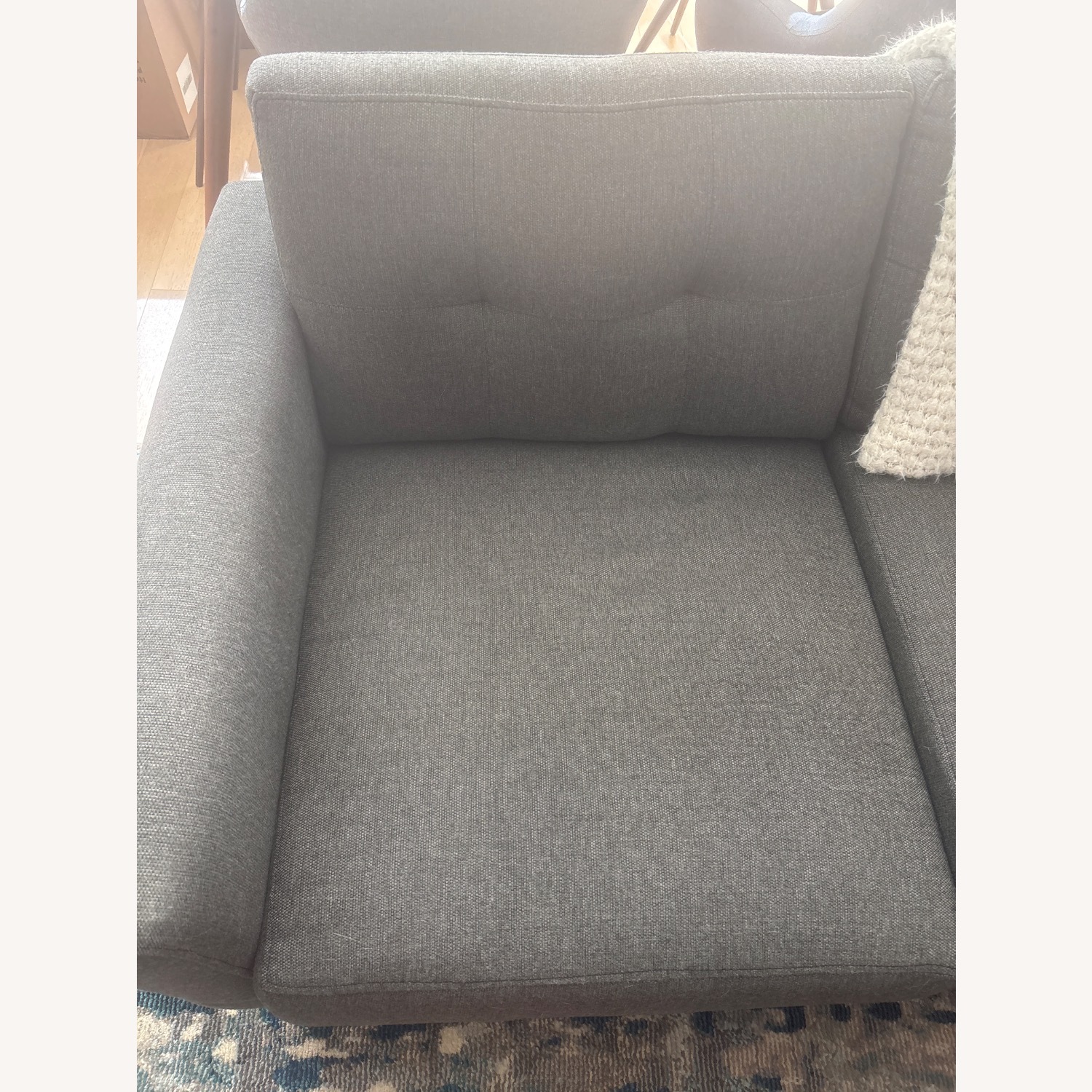 Burrow Nomad 9 Pieces Gray Fabric Configurable Sectional Sofa - image-4