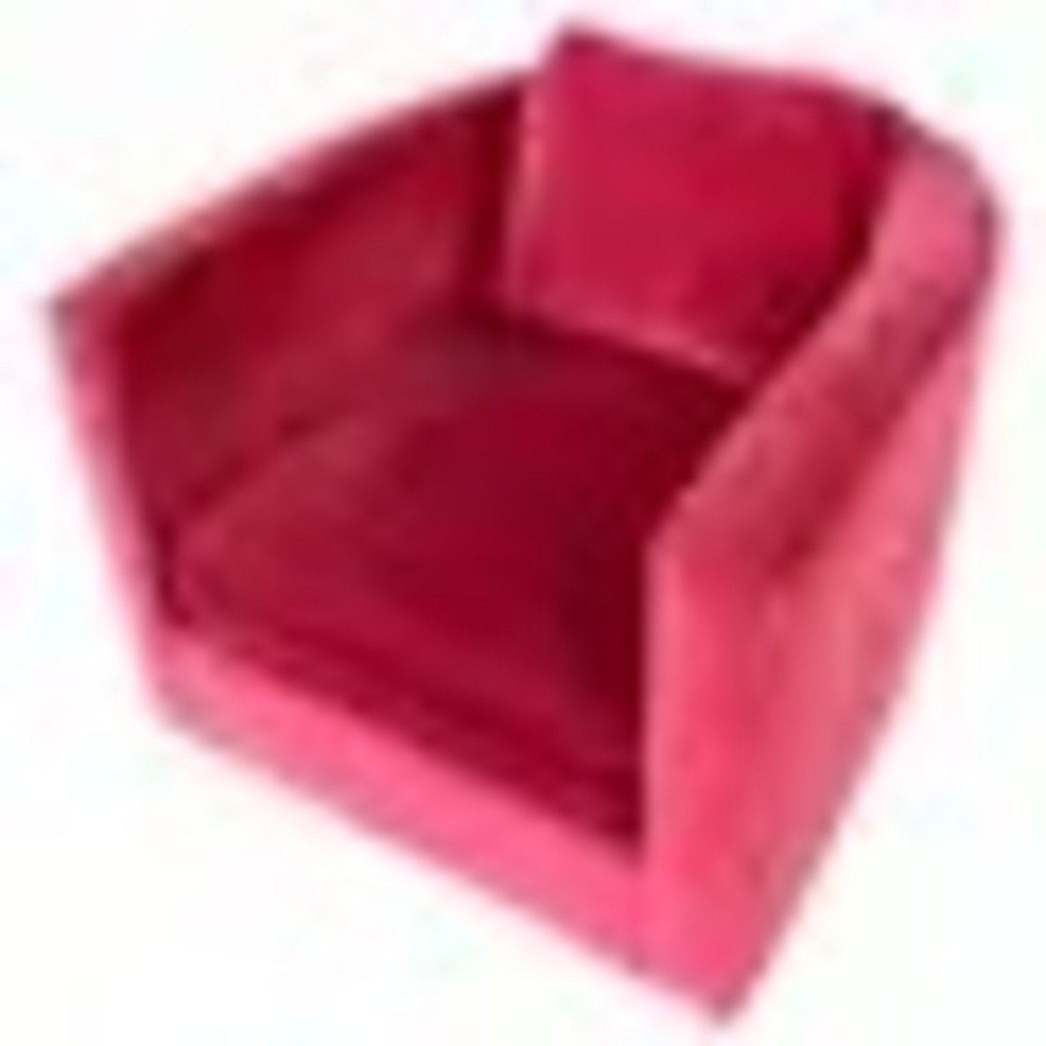 Vintage Pink Velvet Deep Swivel Tub Accent Chair - image-1