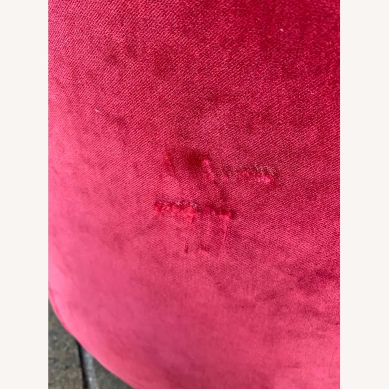 Vintage Pink Velvet Deep Swivel Tub Accent Chair - image-7