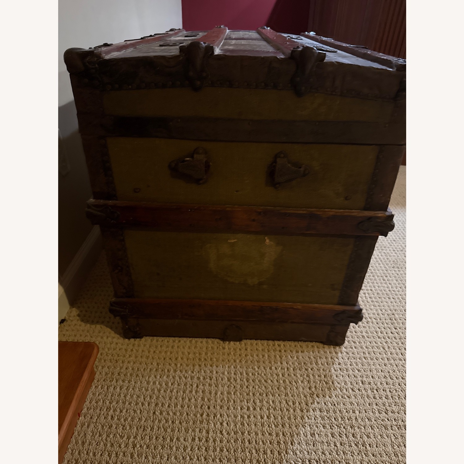 Vintage/Antique Finds Dark Brown Wood Chest - image-8