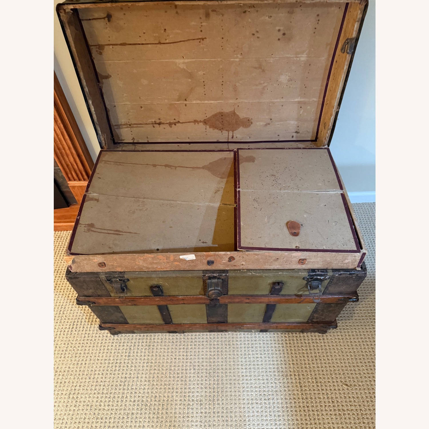 Vintage/Antique Finds Dark Brown Wood Chest - image-2