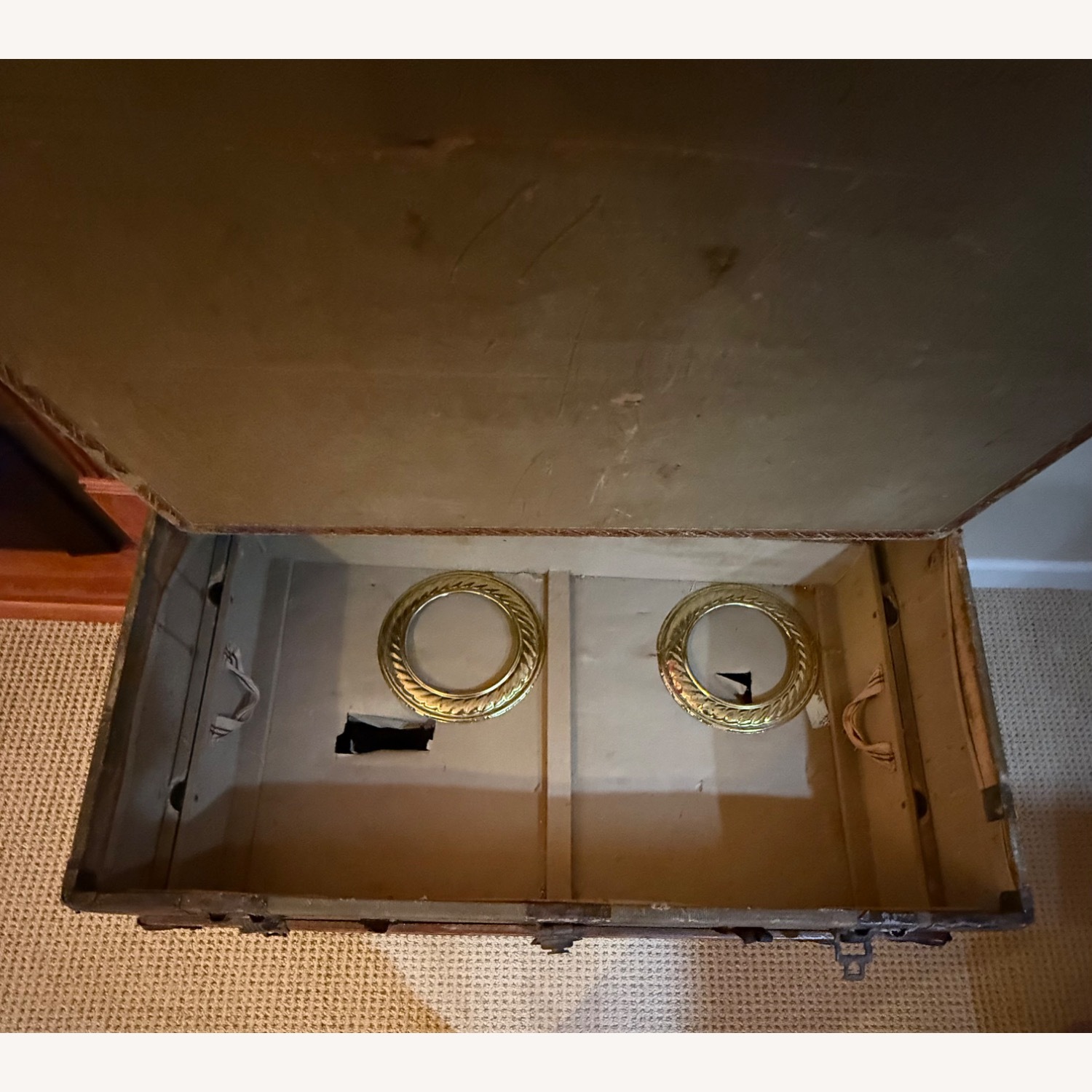 Vintage/Antique Finds Dark Brown Wood Chest - image-3