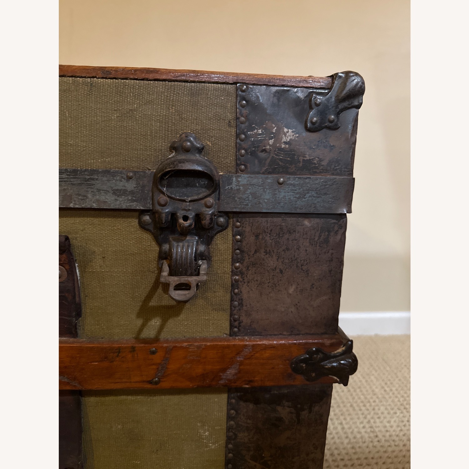 Vintage/Antique Finds Dark Brown Wood Chest - image-6
