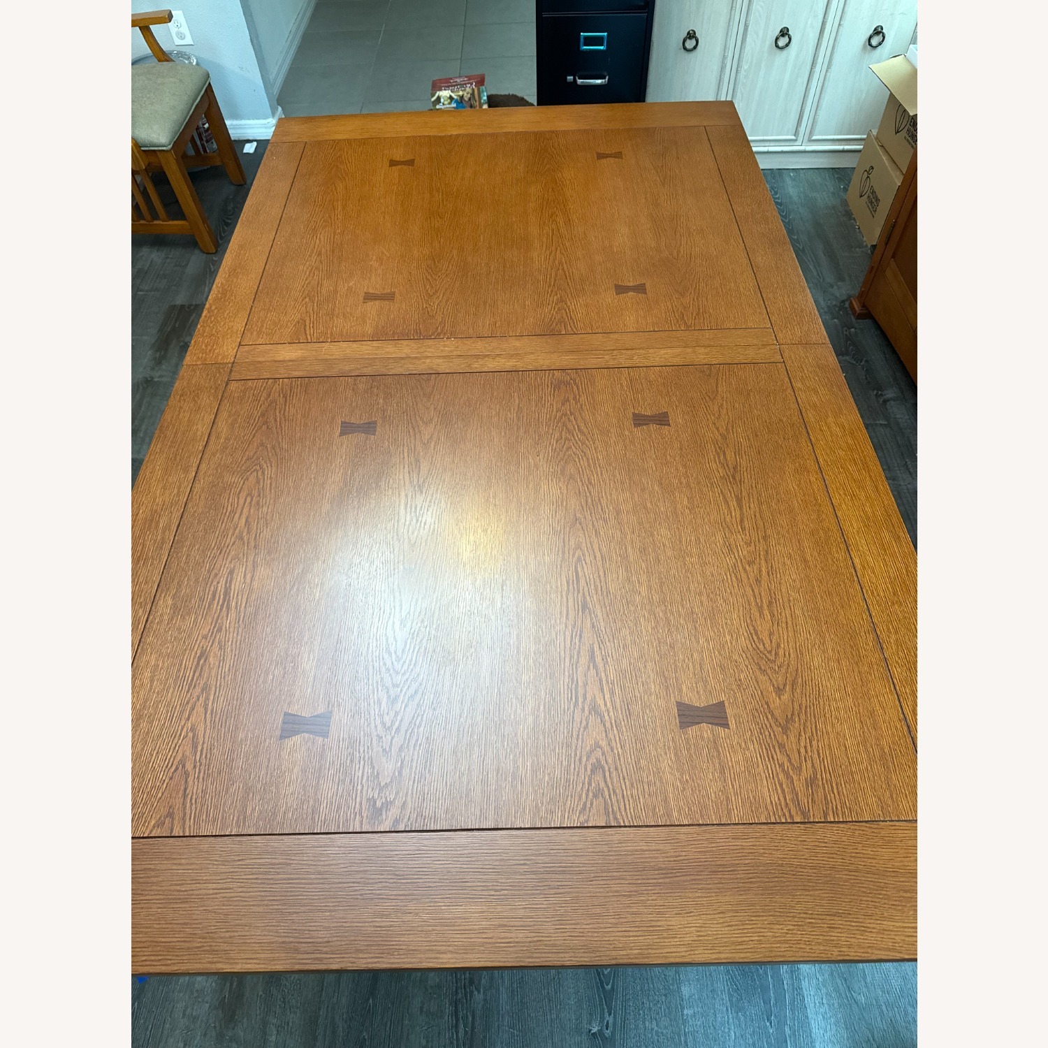 Mission Style Natural Wood Dining Sets - image-3