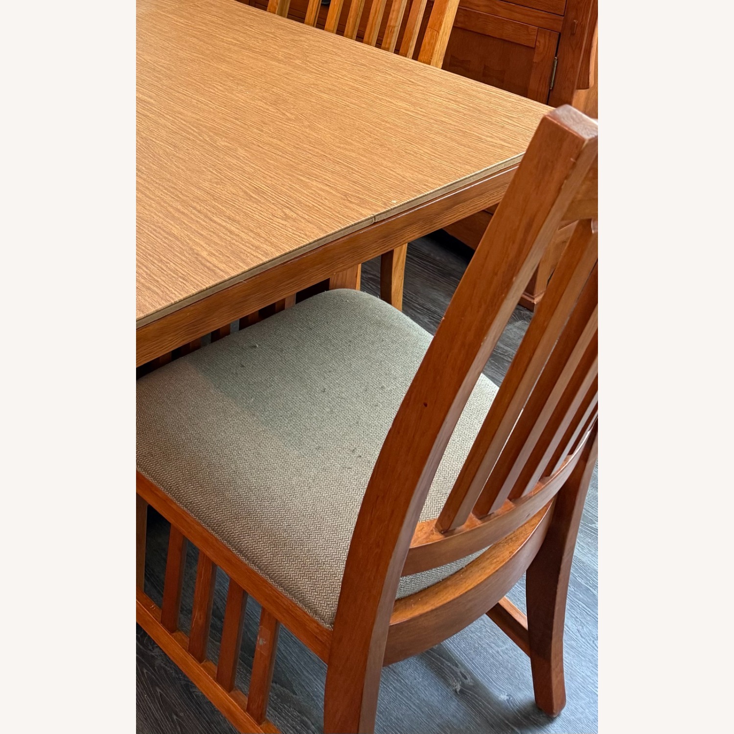 Mission Style Natural Wood Dining Sets - image-5