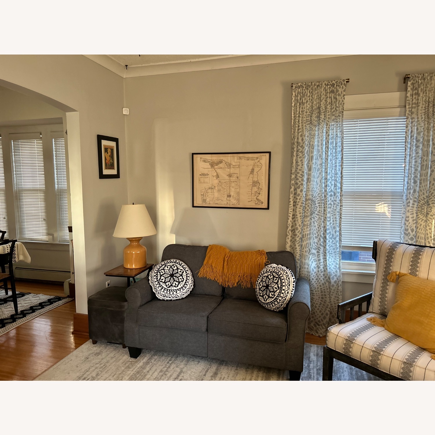 Ashley Furniture Alessio Dark Gray Loveseat - image-3