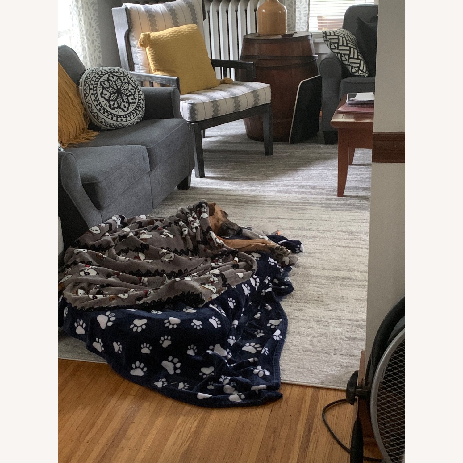 Ashley Furniture Alessio Dark Gray Loveseat - image-4