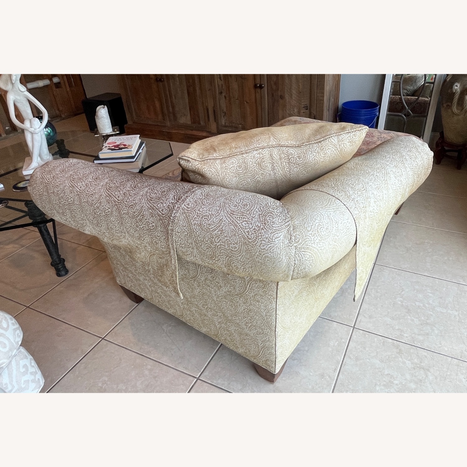 Stickley Audi & Co Fabric Chair and a Half - image-3