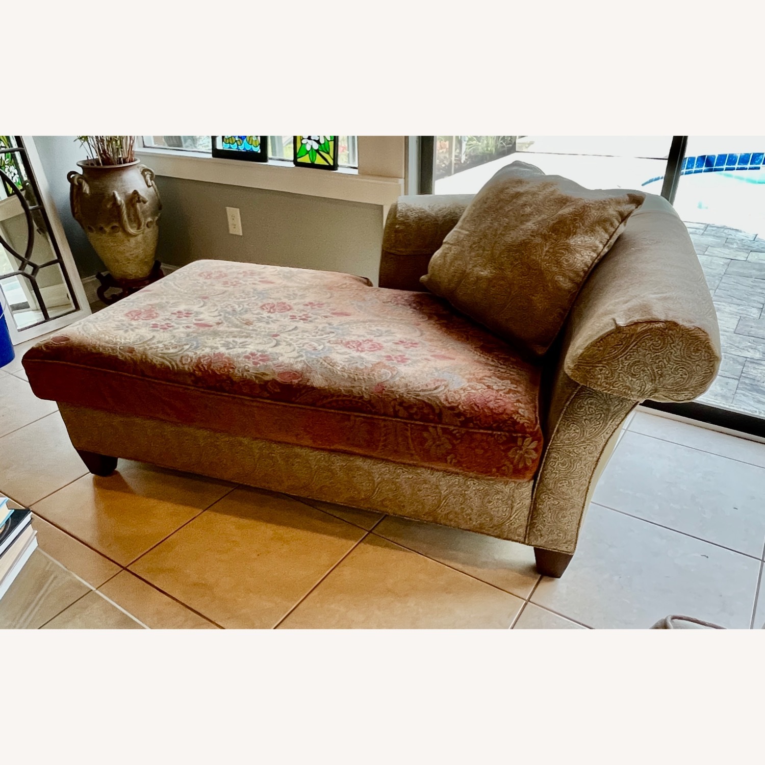 Stickley Audi & Co Fabric Chair and a Half - image-1