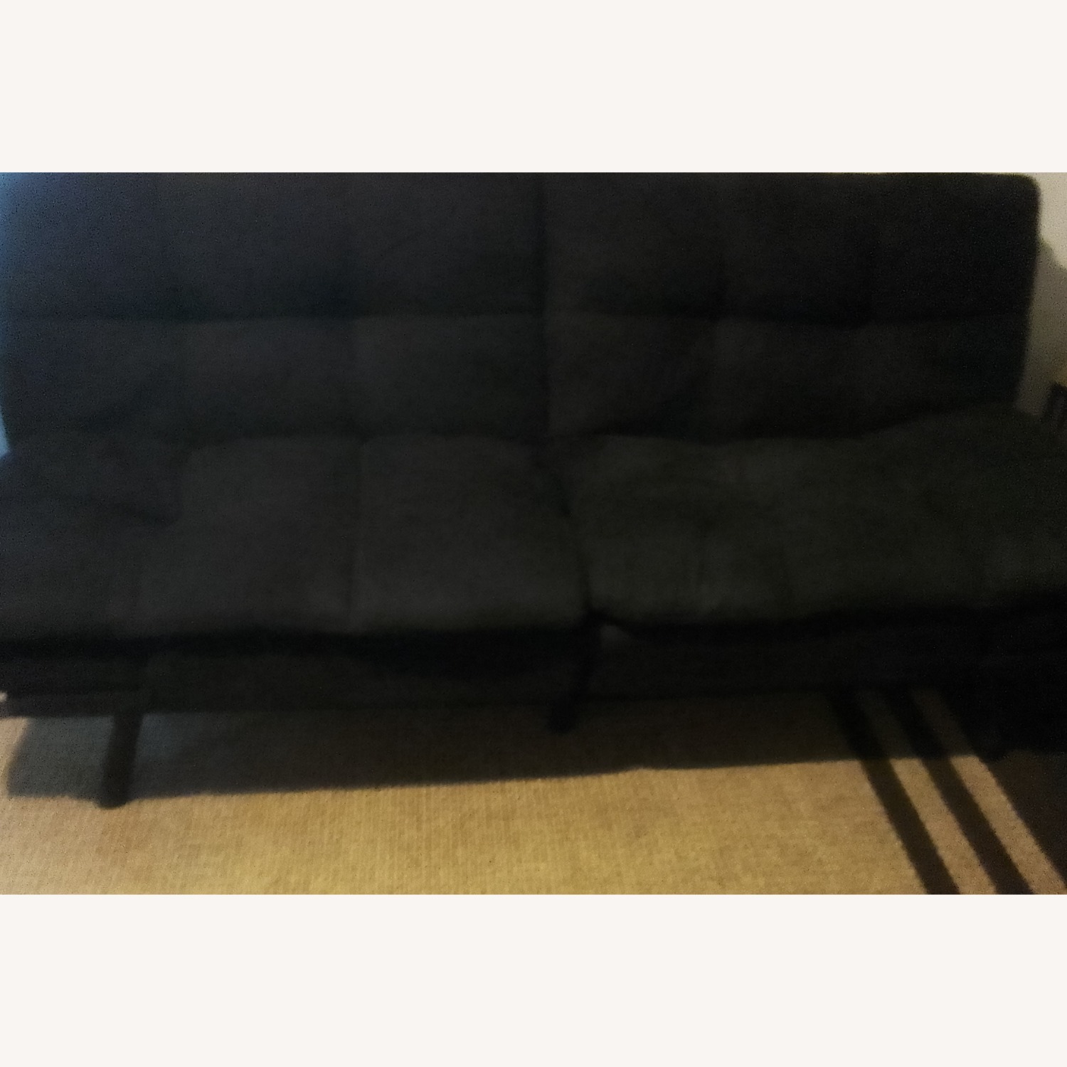 Walmart Black Futon - image-1