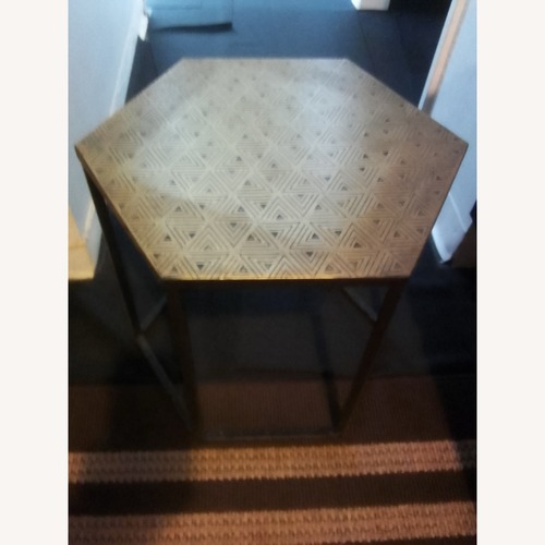 Used Pier 1 Imports Gold Side Table for sale on AptDeco
