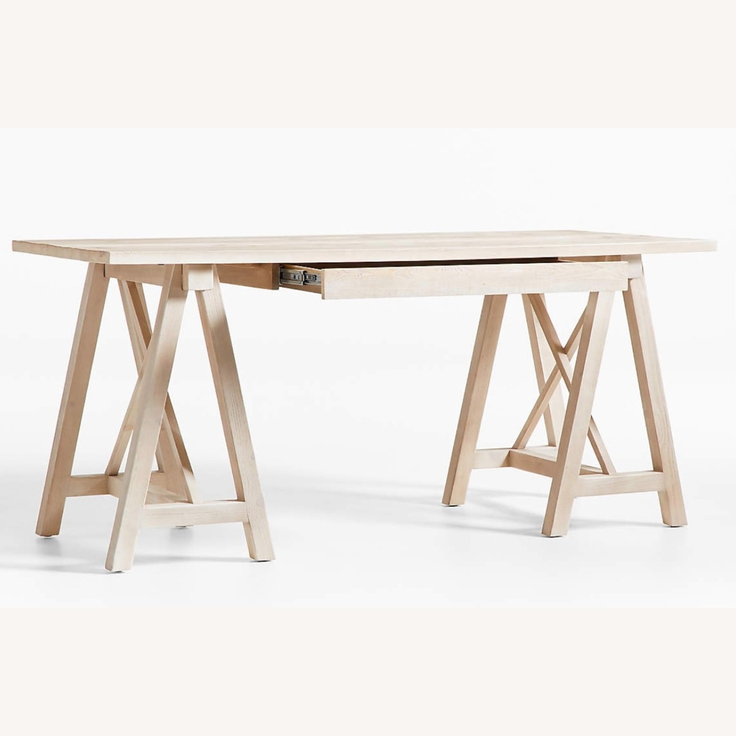 Crate & Barrel Leanne Ford Natural Wood Desk - image-2