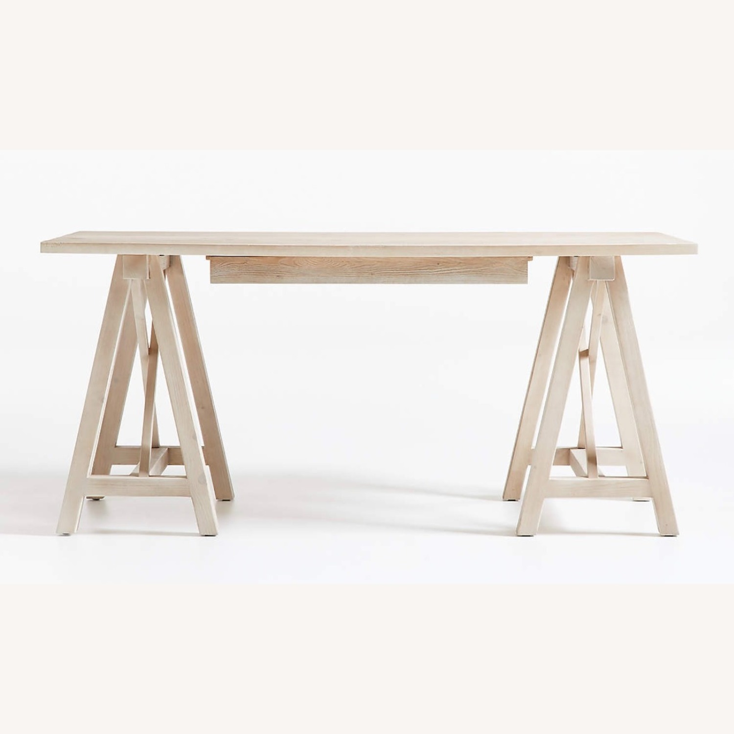 Crate & Barrel Leanne Ford Natural Wood Desk - image-1