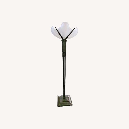 Used French Art Deco Atelier Petitot Bronze Floor Lamp for sale on AptDeco