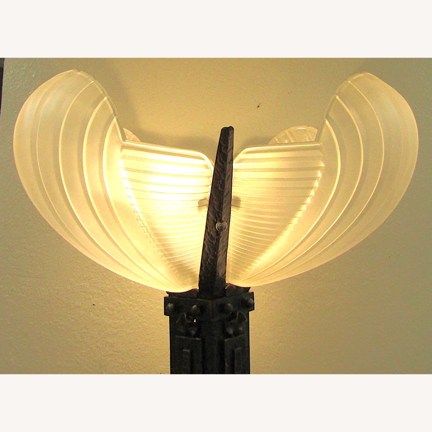 French Art Deco Atelier Petitot Bronze Floor Lamp - image-19