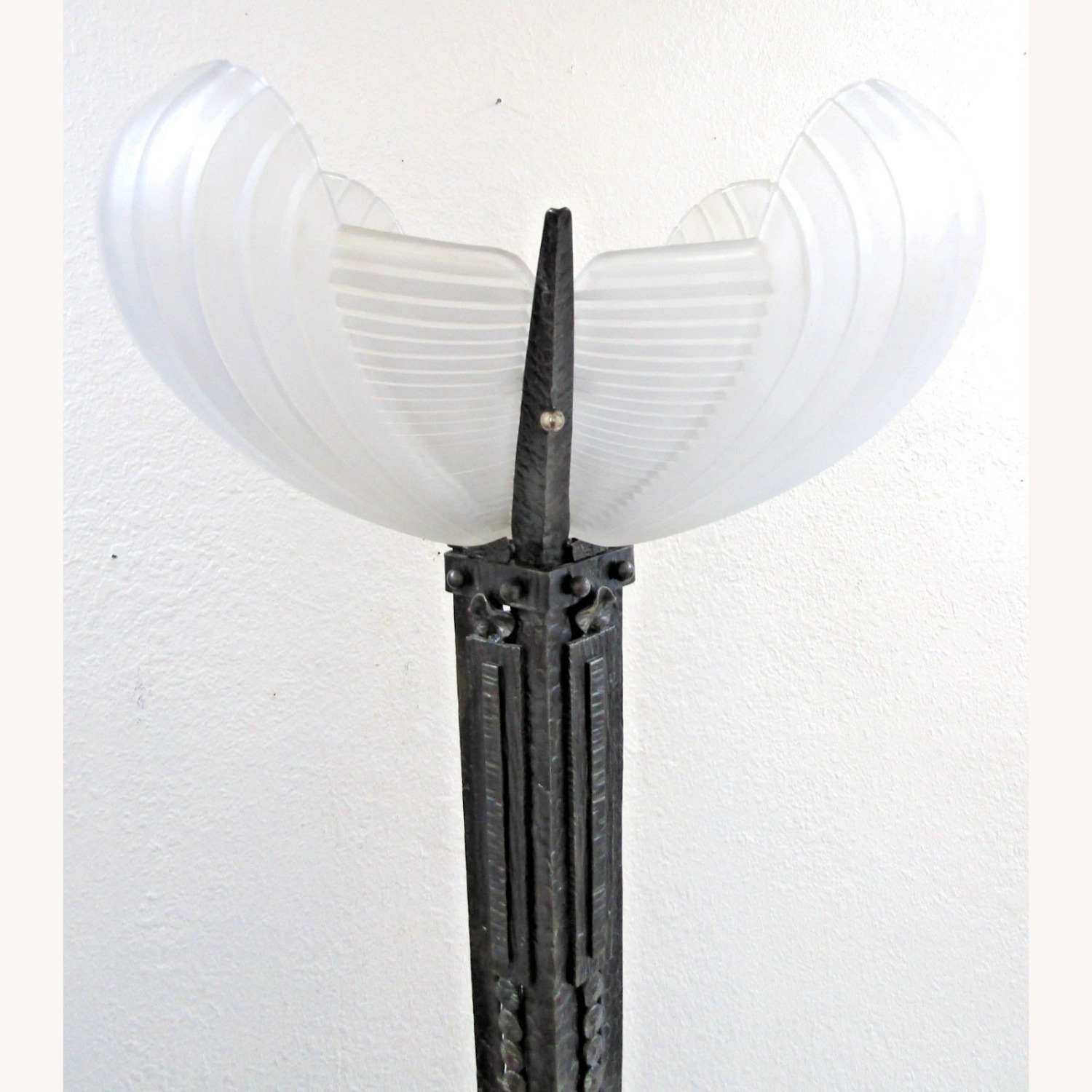 French Art Deco Atelier Petitot Bronze Floor Lamp - image-9