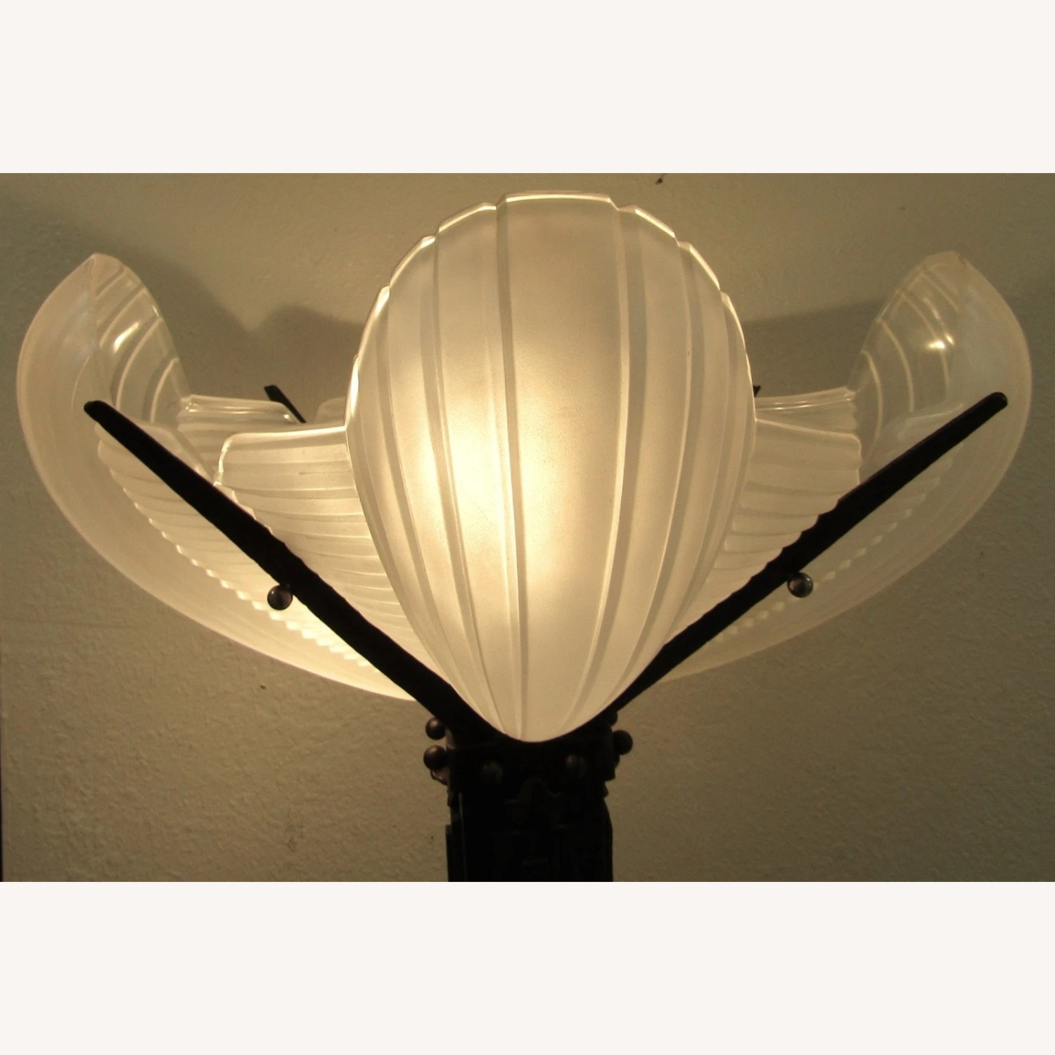 French Art Deco Atelier Petitot Bronze Floor Lamp - image-3