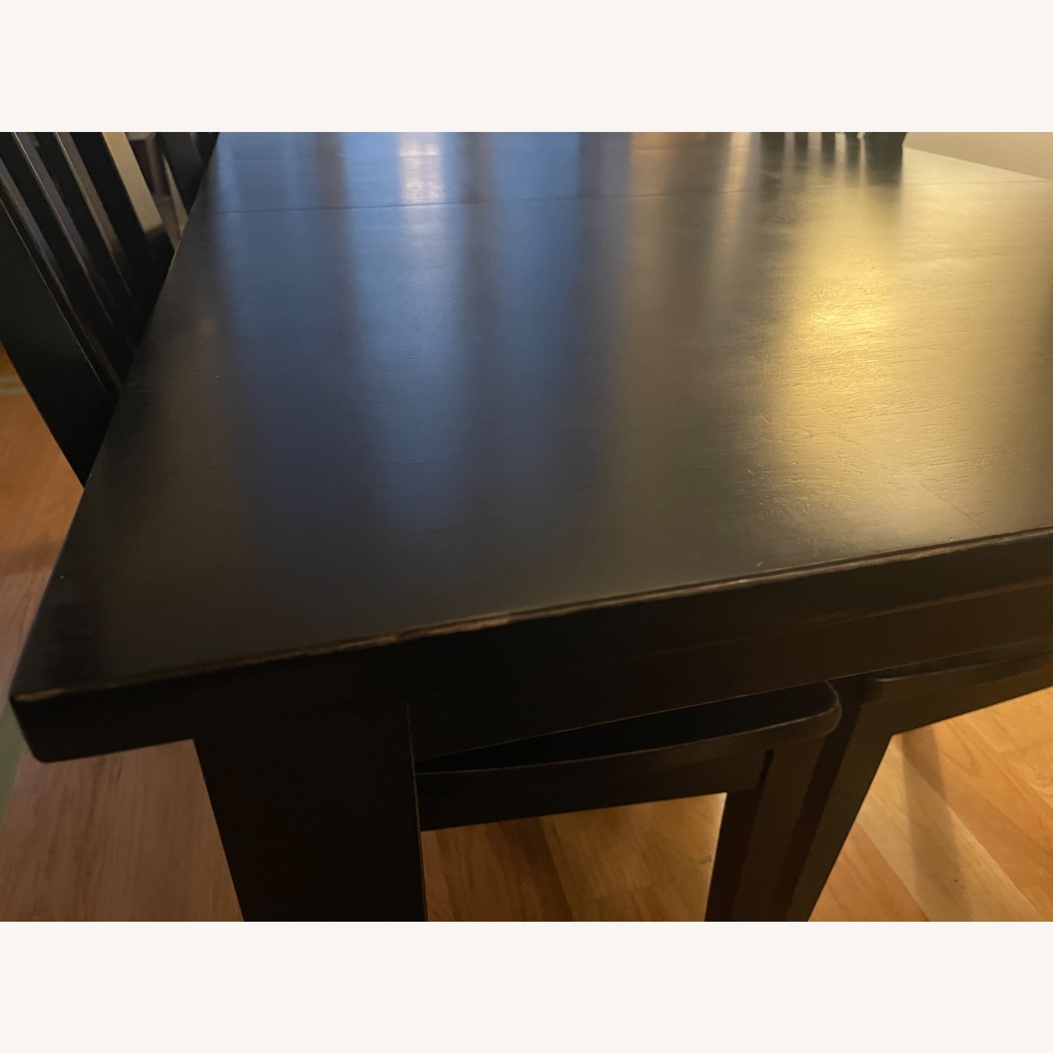 Elegant Black Wood Dining Set - image-3