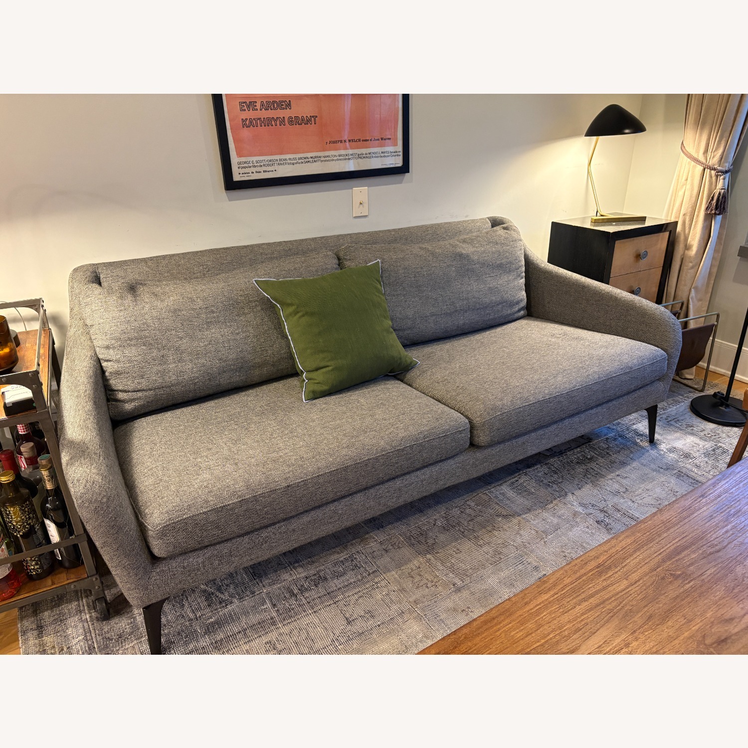 West Elm Alto Dark Gray Fabric 3+ Seater Sofa - image-4