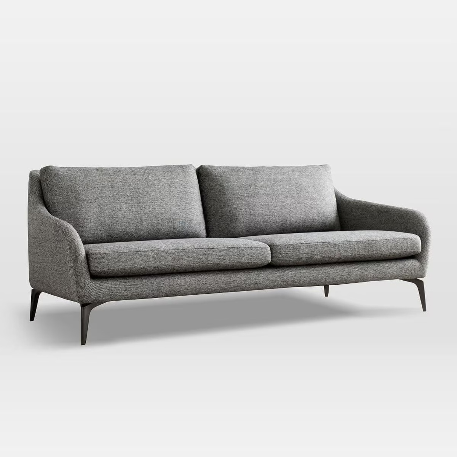West Elm Alto Dark Gray Fabric 3+ Seater Sofa - image-5