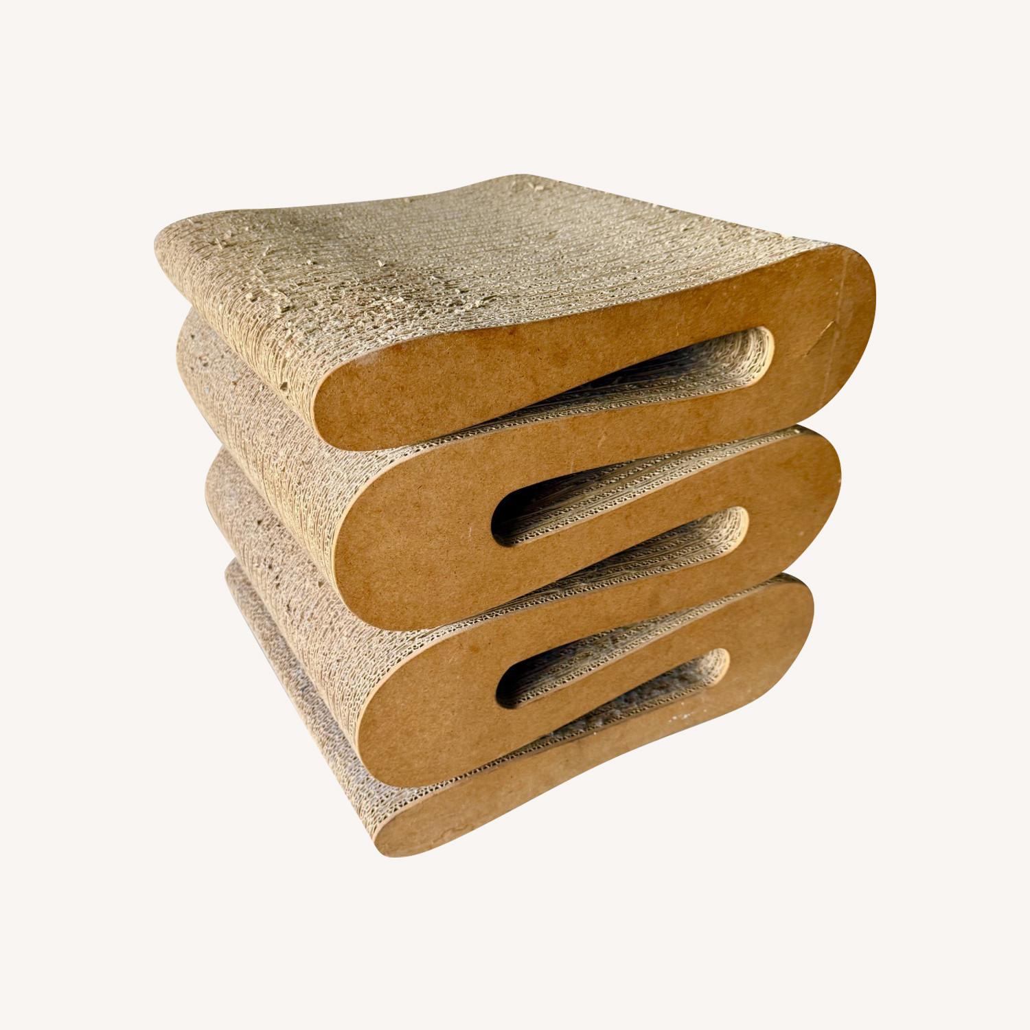 Frank Gehry Wiggle Natural Ottoman - image-0