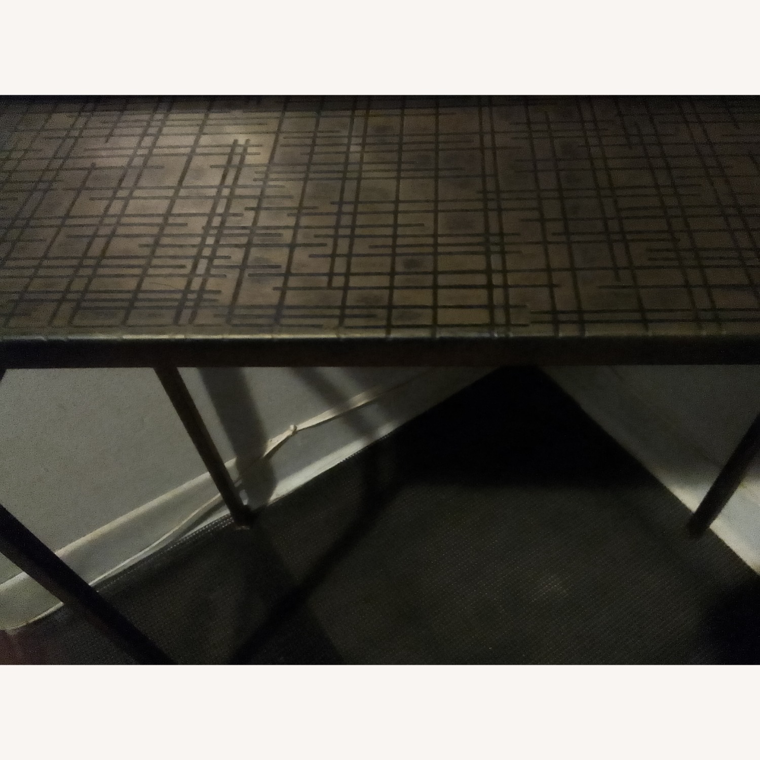 Pier 1 Imports Gold Side Table - image-1