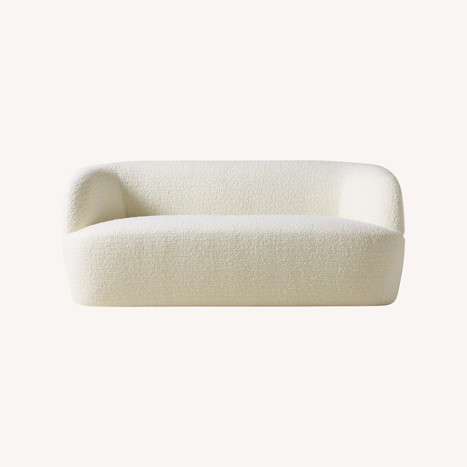 CB2 Gwyneth 68" Ivory Boucle Loveseat by goop - image-0