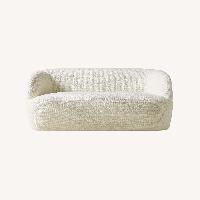 CB2 Gwyneth 68" Ivory Boucle Loveseat by goop