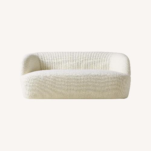 Used CB2 Gwyneth 68" Ivory Boucle Loveseat by goop for sale on AptDeco