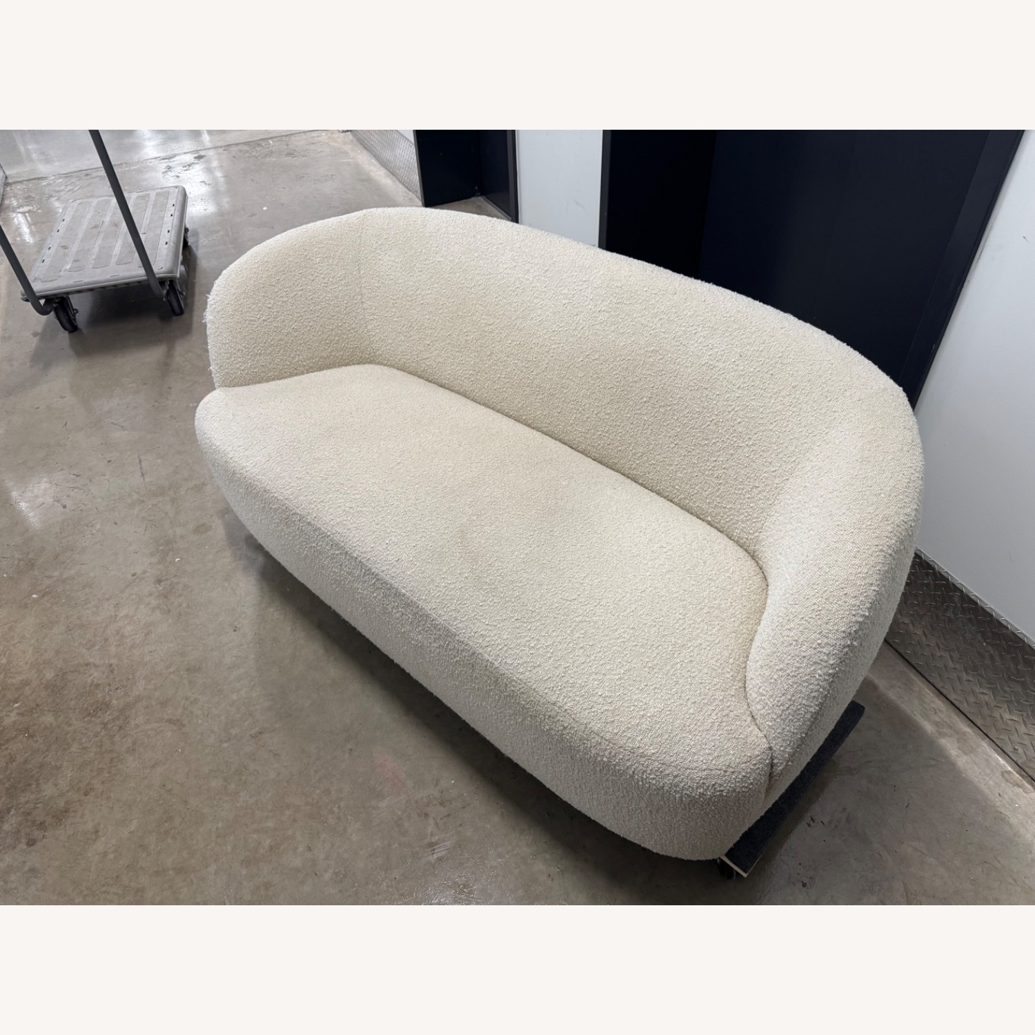 CB2 Gwyneth 68" Ivory Boucle Loveseat by goop - image-6