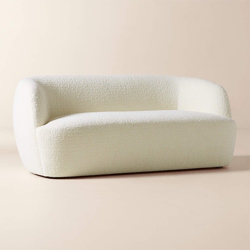 Used CB2 Gwyneth 68" Ivory Boucle Loveseat by goop for sale on AptDeco