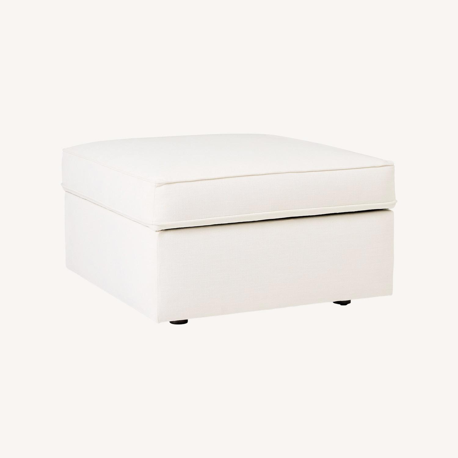 West Elm Harris Storage Ottoman - image-0
