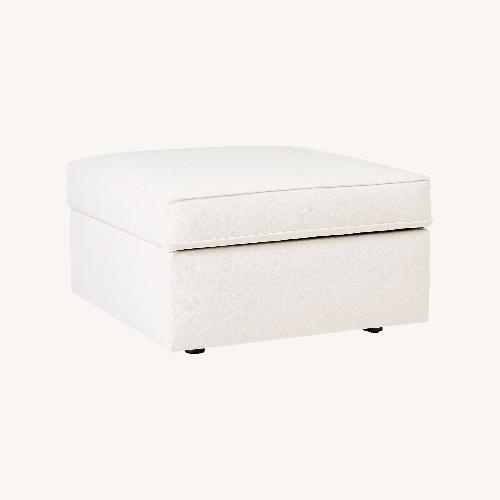 Used West Elm Harris Storage Ottoman for sale on AptDeco